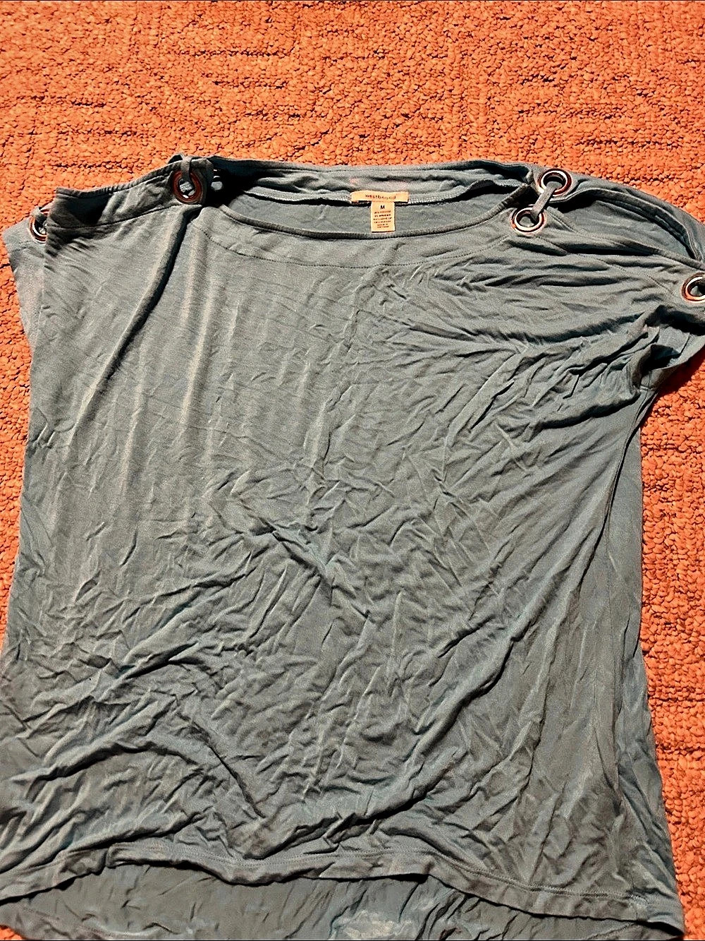 Westbound Women's Gray Grommet Tank Top Size Medium